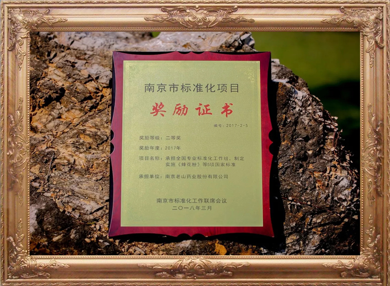 “2017年度南京市標準化項目”二等獎