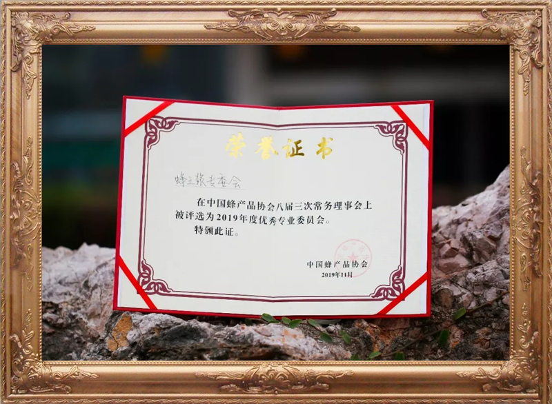 中國蜂產(chǎn)品協(xié)會(huì )“2019年度優(yōu)秀專(zhuān)業(yè)委員會(huì )”